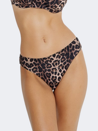 Blue Point Cat Call Women Swim Slip Brown