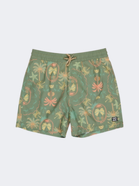 Billabong Vacay Layback 14 Inch Boys Swim Short Moss Green