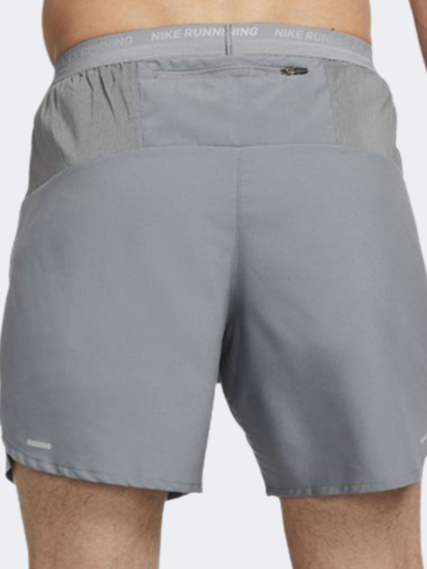 Nike Dri-Fit 7 Inch Men Running Short Grey/Black/Silver