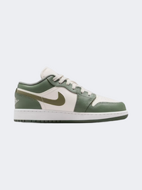 Nike Air Jordan 1 Low Gs-Boys Lifestyle Shoes Lichen/White/Olive