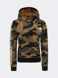 The North Face Po Graphic Women Lifestyle Hoody Army/Brown