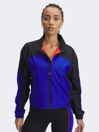 Under Armour Project Rock Woven Women Training Jacket Black Royal