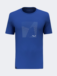 Salewa Pure Building Dry Men Hiking T-Shirt Blue Electric