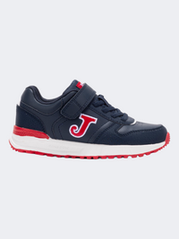 Joma Tornado Jr 25 Ps-Boys Lifestyle Shoes Navy Blue/Red