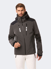 Toni Sailor Emil Faux Leather Men Skiing Jacket Bark Grey
