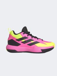 Adidas Cross Em Up Select Gs Basketball Shoes Pink/Black/Lemon