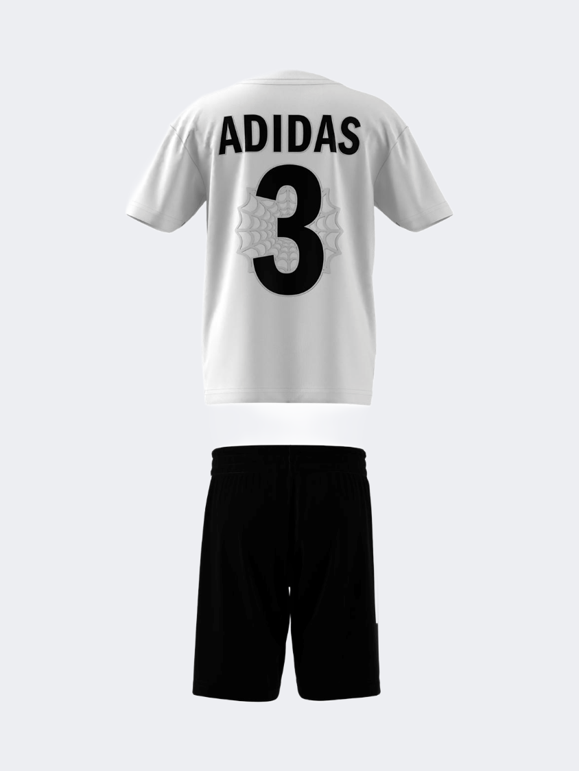 Adidas Marvel Spider-Man Little-Boys Sportswear Set White/Black