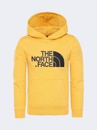 The North Face Drew Peak Pull Over Boys Lifestyle Hoody Yellow