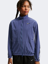 Nike Sportswear Woven Girls Lifestyle Jacket Navy/Ghost/White