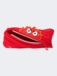 Zipit Talking Monstar Pouch Clip Strip Back To School Pencil Case Red