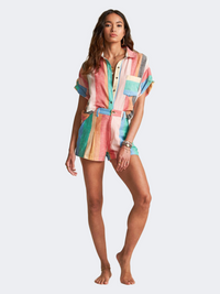 Billabong Hard To Tell Women Lifestyle Short Multicolor