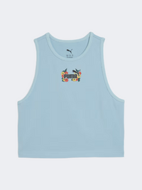 Puma Mid 90S Girls Lifestyle Tank Seafoam