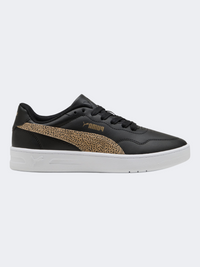 Puma Court Lally Topcat Women Lifestyle Shoes Black/Toasted Almond