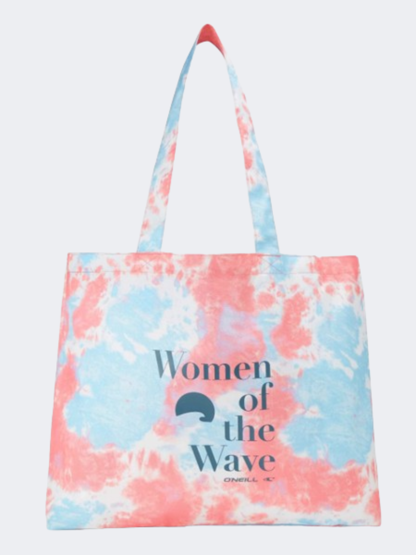 ONeill Coastal Print Tote Women Beach Bag Pink Ice Cube Tie