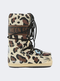 Moonboot Icon Animal Kids After Ski Boot Leopard