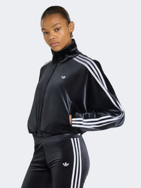 Adidas Track Top With Ruched And Bow Women Originals Jacket Black