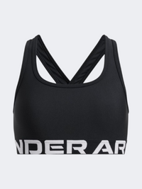 Under Armour Crossback Girls Training Bra Black/White