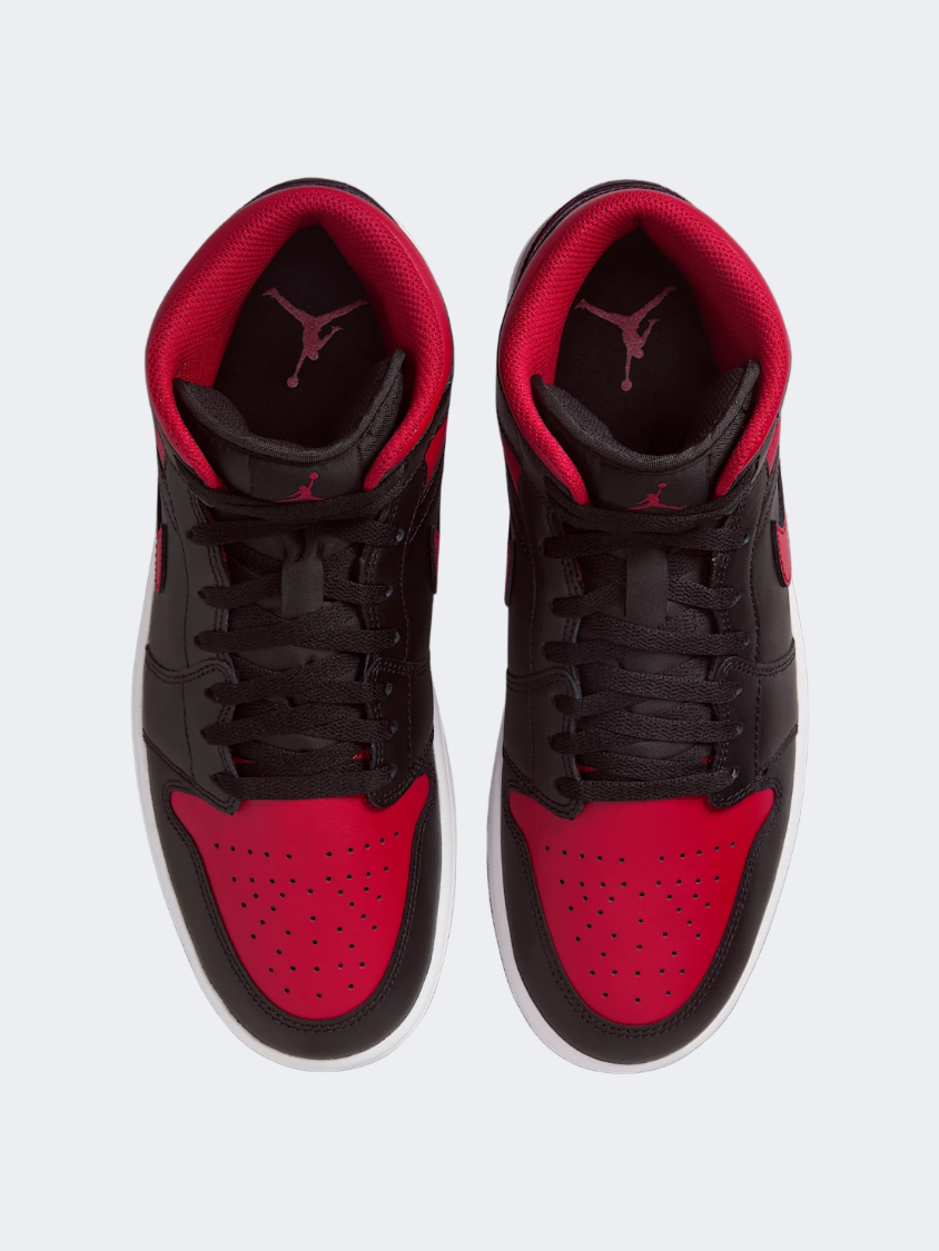 Nike Air Jordan 1 Men Lifestyle Sneakers Black/White/Red