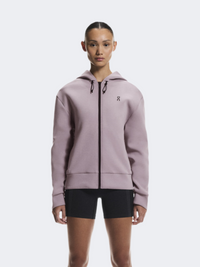 On Focus Tech Full Zip Women Training Hoody Heron