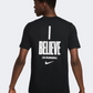 Nike I Believe Men Running T-Shirt Black/White