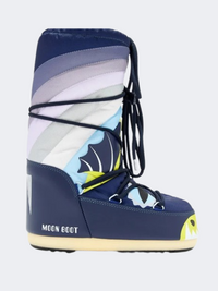 Moon Boot Icon Dragon Kids After Ski Navy Blue/Multicolor