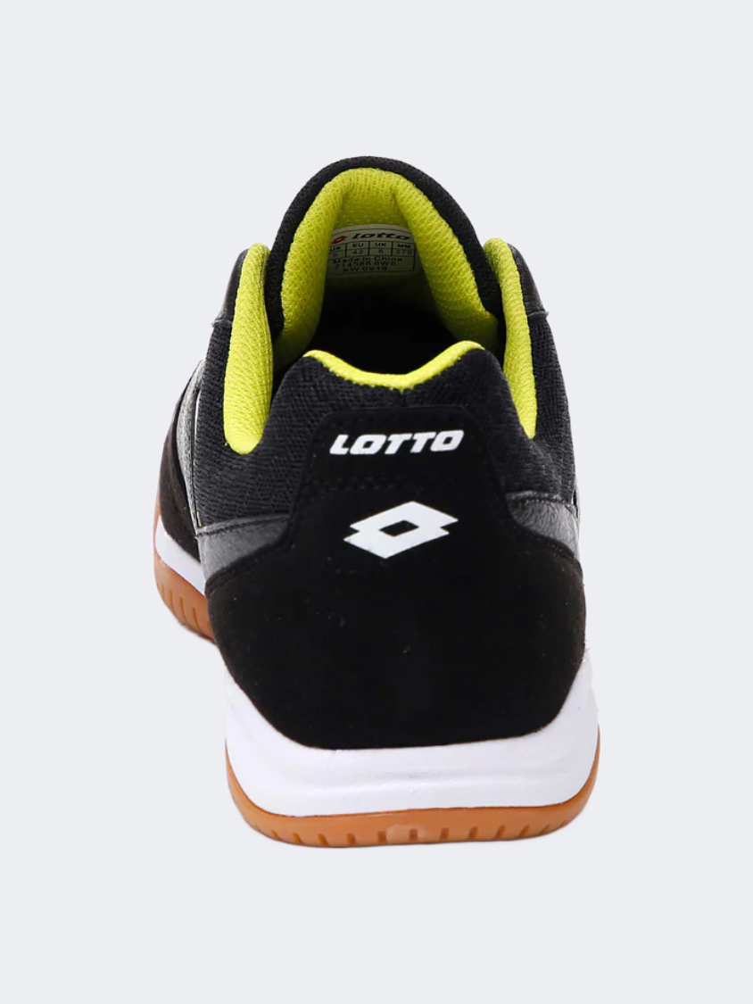Lotto Tacto 200 V Id Men Indoor Shoes Black/White/Yellow