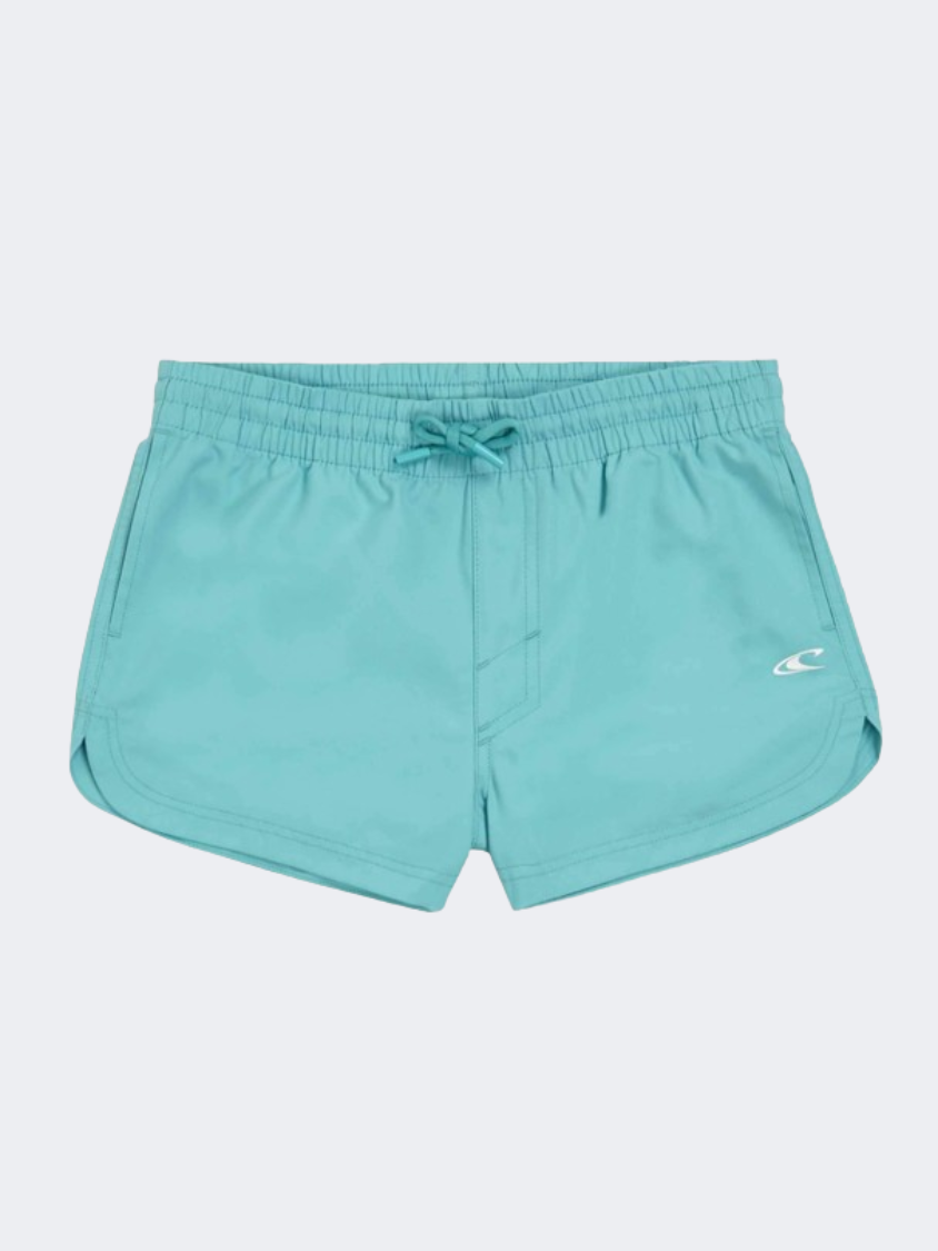 ONeill Essentials Anglet Solid 10 Inch Girls Beach Swim Short Ripling Shores