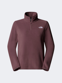 The North Face Glacier Fleece 1/4 Zip Women Hiking Fleece Tawny Quartz