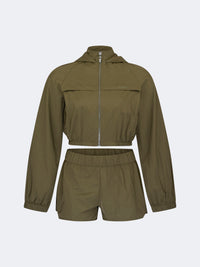 Oil And Gaz Comfortable Women Lifestyle  Co Ord Set Olive