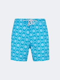 Pier St Barth Borabora Men Beach Swim Short Blue/Turquoise