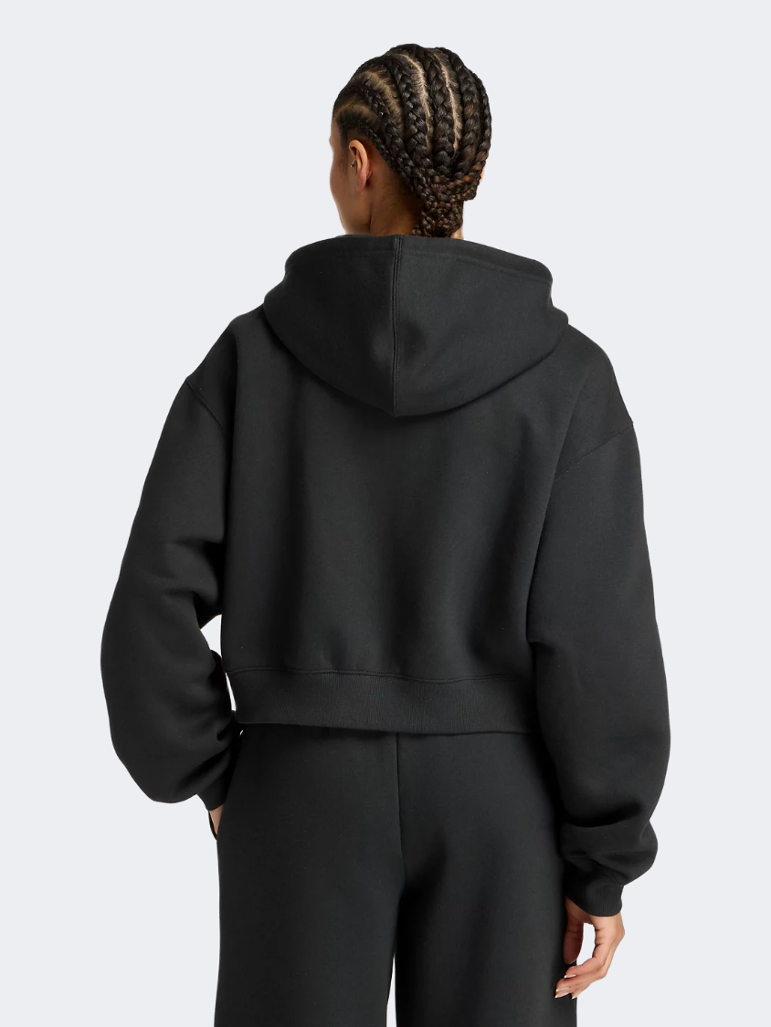 New Balance Linear Heritage Fleece Full Zip Women Lifestyle Hoody Black