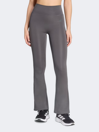 Adidas Optime Essentials Workout Shine Flared Women Training Tight Grey Six