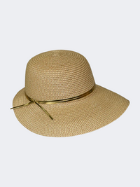 Stamion Japanese Women Beach Hat Brown/Gold