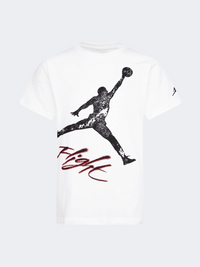 Nike Jordan Jumpman Flight Throw Boys Lifestyle T-Shirt White