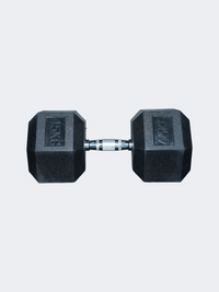 Irm-Fitness Factory Hex Rubber Dumbbell 45 Kg Fitness Weights Black