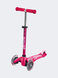 Micro Mini Deluxe 3-In-1 Deluxe Plus Girls Skating Scooter Pink