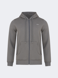 Top Ten Brushed Men Lifestyle Hoody Full Zip Grey
