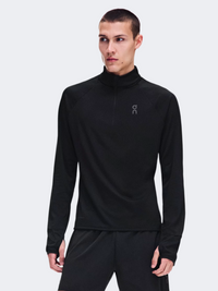On Climate Shirt 1/4 Zip Men Running Long Sleeve Black