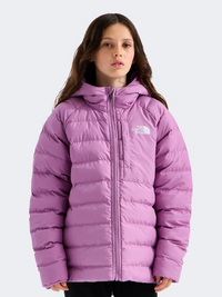 The North Face Reversible Perrito Hooded Girls Lifestyle Jacket Hushed Lavender