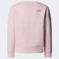 The North Face Reflective Logo Relaxed Vrew Girls Lifestyle Sweatshirt Pale Blossom