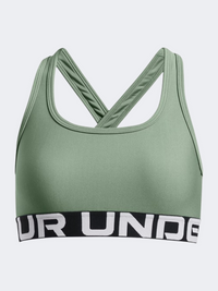Under Armour Crossback Girls Training Bra Silica Green/White