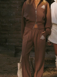Wiskii Heritage Wide Women Sportswear Pant Latte