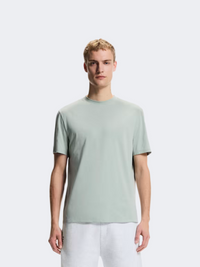 On Focus Training Round Neck Plain Regular Fit Mineral