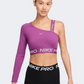 Nike Pro Shine Women Training Long Sleeve Hot Fuchsia
