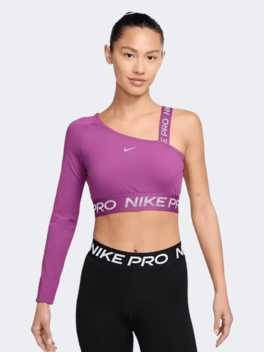 Nike Pro Shine Women Training Long Sleeve Hot Fuchsia