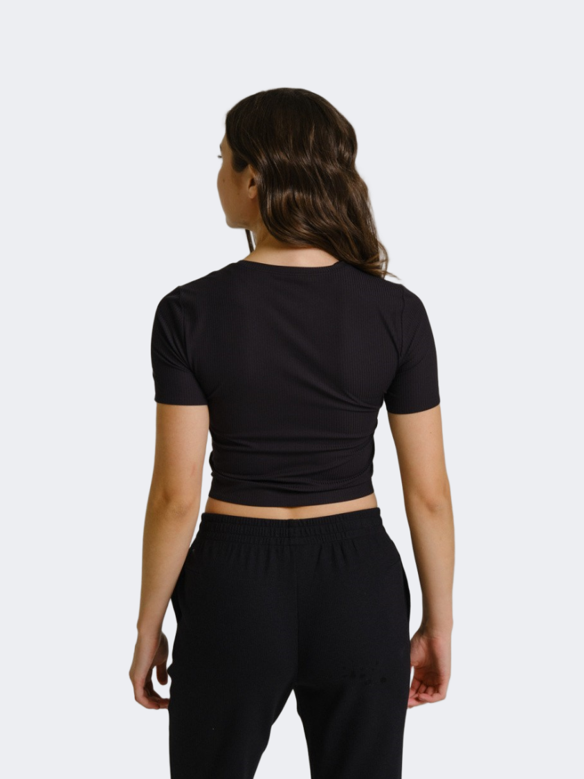 Anta Pro Women Running T-Shirt Black