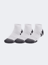 Under Armour Performance Tech Low 3 Pack Unisex Training Sock White