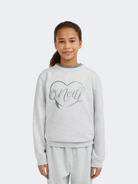 Oneill Essentials Crew Girls Skiing Sweatshirt White Melange