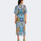 Blu 4U Women Beach Kaftan Blue Tiles