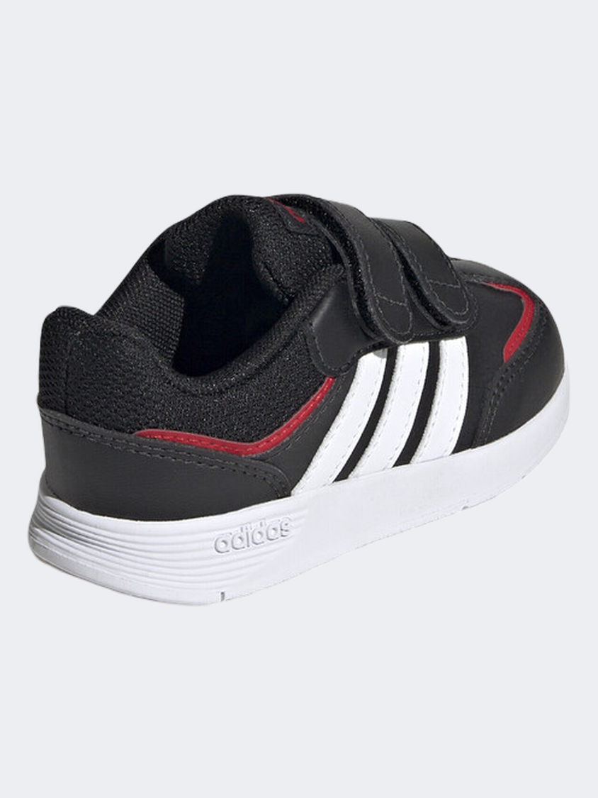 Adidas Tensaur Switch Cf Infant Boys Sportswear Shoes Black White Scarlet